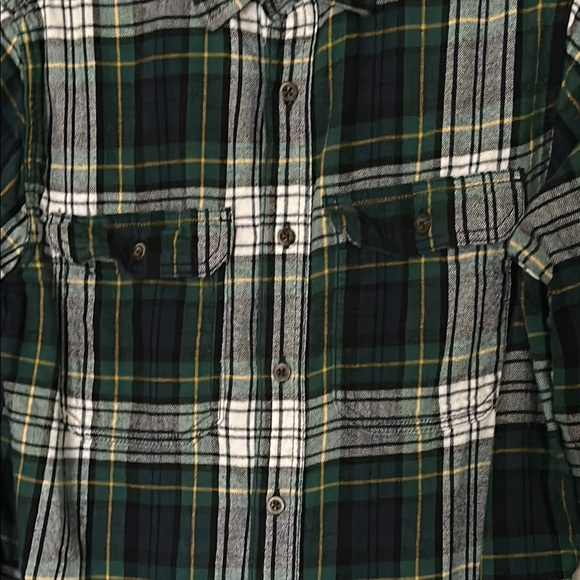 Men's Green Plaid Small Shirt by George - Picture 7 of 8